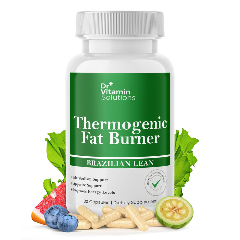 [Australia] - DR VITAMIN SOLUTIONS Thermogenic Fat Burner for Women and Men - Appetite Suppressant for Weight Loss - Includes Green Tea Extracts for Bloat Relief - Metabolism Booster - 30 Weight Loss Pills 