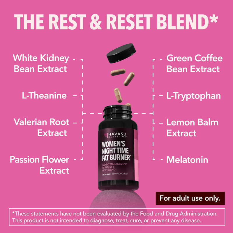 Fat Burning and Detox Cleanse for Women - Day Time and Night Time Weight Loss Routine
