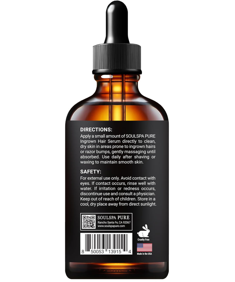 [Australia] - Ingrown Hair Serum - Powerful Razor Bump Solution for Bikini Area, Face & Brazilian Wax - Ingrown Hair Oil that Soothes, Exfoliates & Nourishes - 2 fl oz 