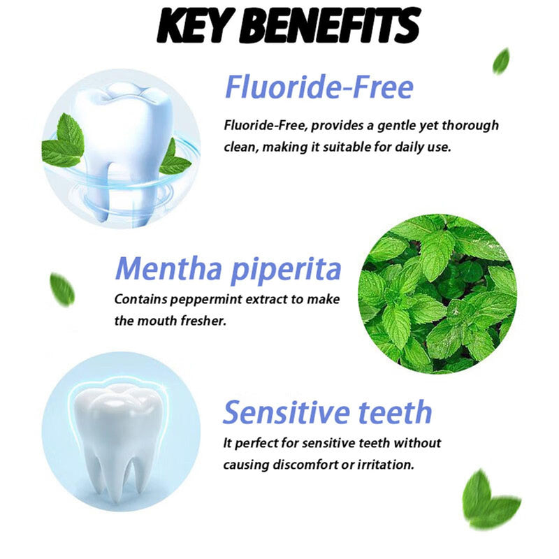 [Australia] - Beamach Hydroxyapatite Toothpaste, Nano Hydroxyapatite Toothpaste for Enamel Protection and Tooth Strengthening, Fluoride-Free Formula, Gentle Mint, Fresh Breath 