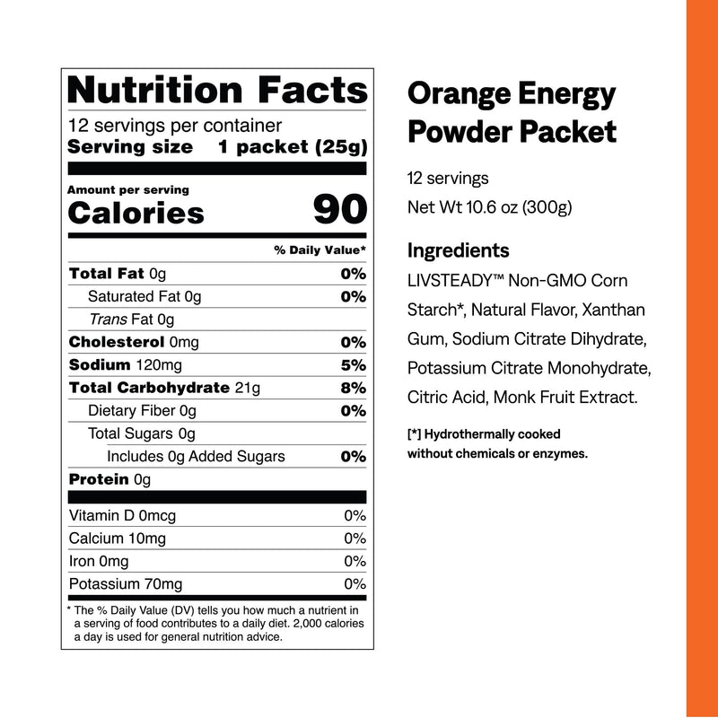 [Australia] - UCAN Energy Powder, Tropical Orange, Keto, Sugar-Free Pre & Post Workout for Men & Women, Non-GMO, Vegan, Gluten-Free, Great for Runners, Gym-Goers and High Performance Athletes (12 Servings, 25g) Tropical Orange (12 Servings) 