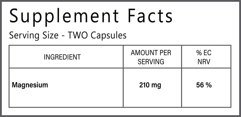 Premium - Ultra Magnesium Citrate | 60 Vegan Capsules | Essential Mineral for Health & Wellness | Support for Muscles, Nerves, and Bones