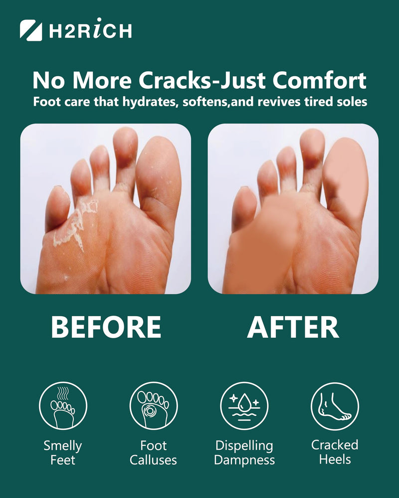 [Australia] - Foot Soak Hydrogen Foot Bath Tablet 6 Pack Soothing Enhance Circulation with Ginger Ginseng Mugwort Chinese Herb Foot SPA for Cracked Heels Calluses Softens Odor Control Small 