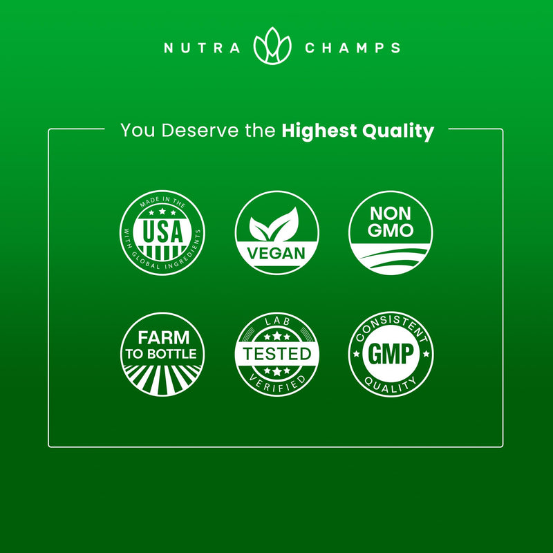 [Australia] - NutraChamps Organic Super Greens Capsules - Alfalfa, Spirulina, Chlorella & More - Antioxidant, Digestive Enzyme & Probiotic Blends - 150 Green Superfood Capsules 