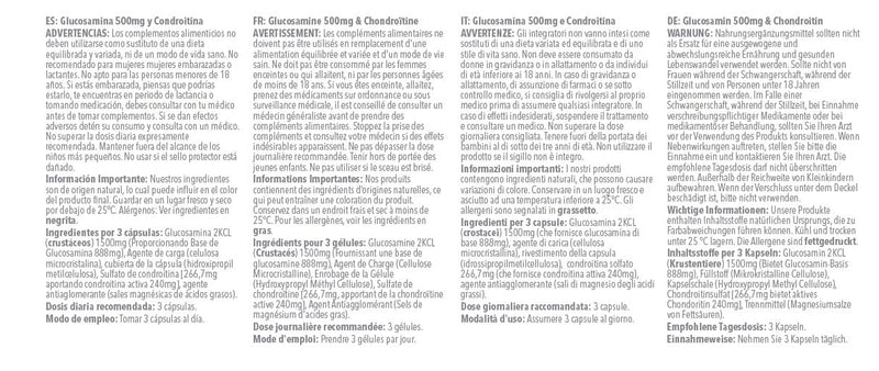 [Australia] - Glucosamine 500mg & Chondroitin 400mg - 360 Capsules - 4 Month Supply - SimplySupplements 