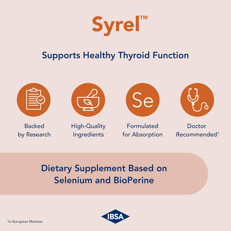 [Australia] - Syrel - Thyroid Support Supplement ‚Äì 100mcg Selenium and 5mg BioPerine - 30 Soft- Gel Caps for Increased Bioavailability and Absorption - Gluten-Free, Lactose-Free, Sugar-Free, Non-GMO 