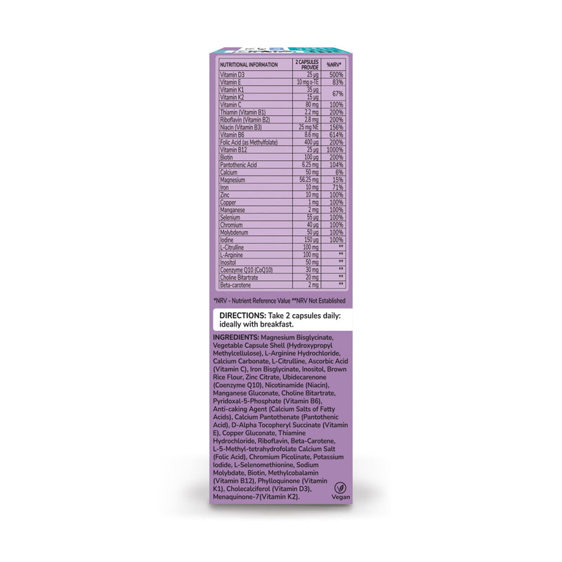 Health & Her Fertility & Conception Original - prenatal Vitamins for Women- Contains Folic Acid, Vitamin D, B12, Zinc and Magnesium - 1 Month Supply - 60 Capsules - Vegan & Gluten Free 60 count (Pack of 1)