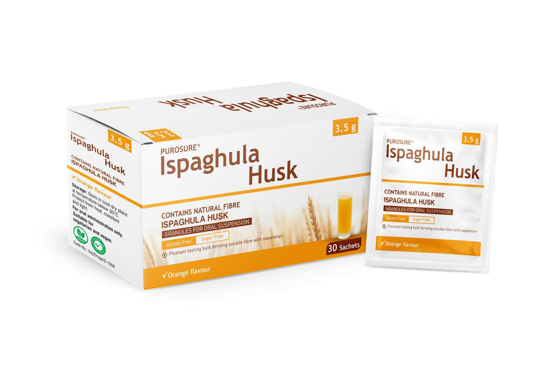 Purosure Ispaghula Husk Orange Drink Sachets | Contains Natural Fibre | Pack of 30 1