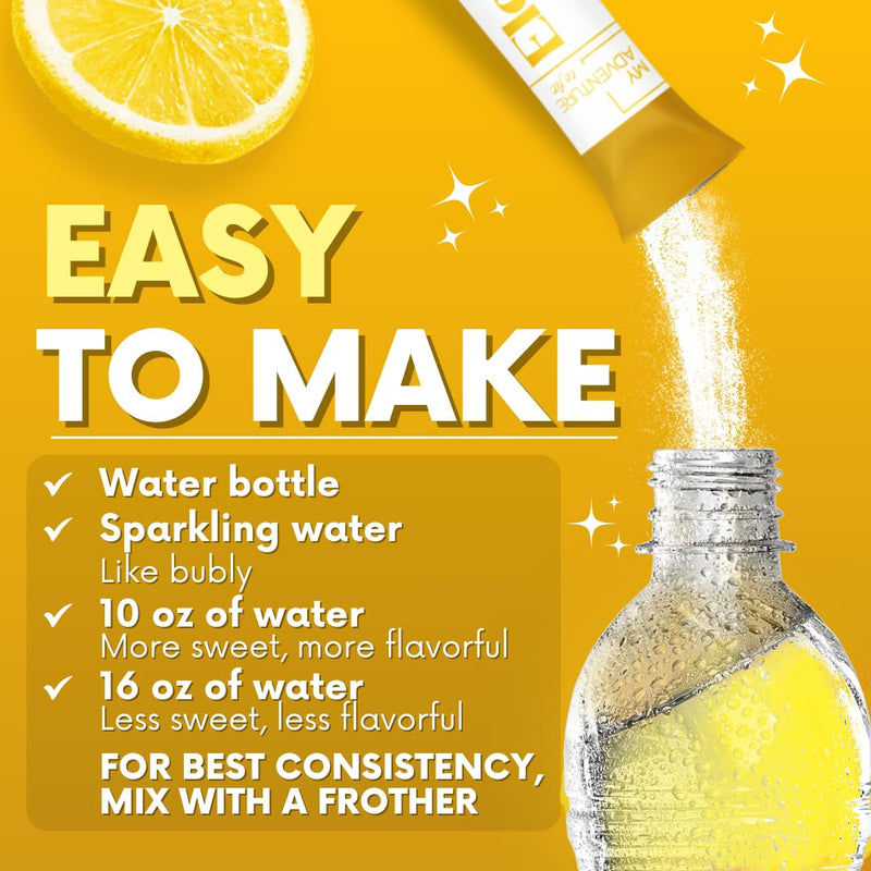 Electrolytes Powder Packets – Lemonade Sugar Free Hydration Drink Mix 30 ct | Refreshing Flavor Makes Water Easy to Drink – Daily Water Enhancer for Everyday Life, Sports, Exercise, Travel & Outdoors 30 Sticks (Pack of 1)