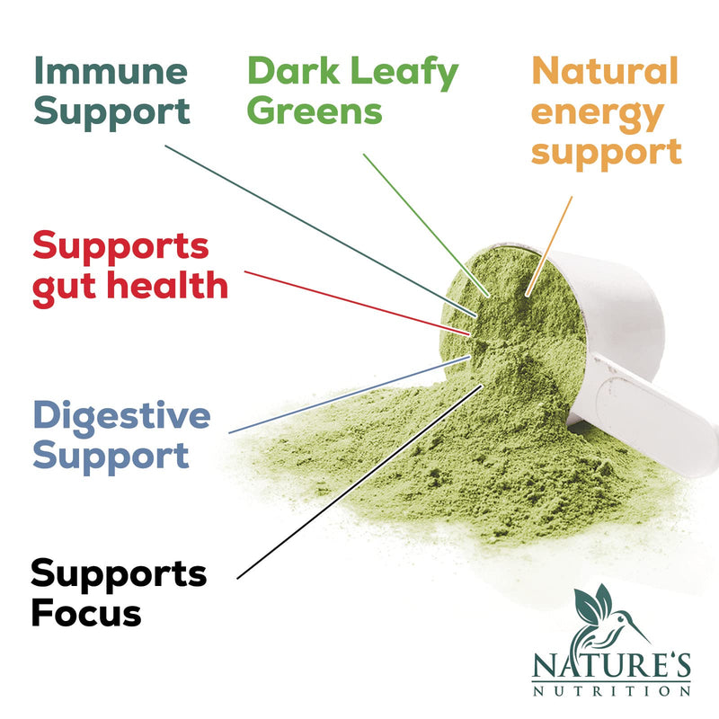 [Australia] - Super Greens Powder Smoothie Mix - Green Whole Food Blend Supports Energy & Gut Health with Spirulina, Chlorella, Mushrooms, Vegetables, Digestive Enzymes & Probiotics - Vegan Superfood - 30 Servings 