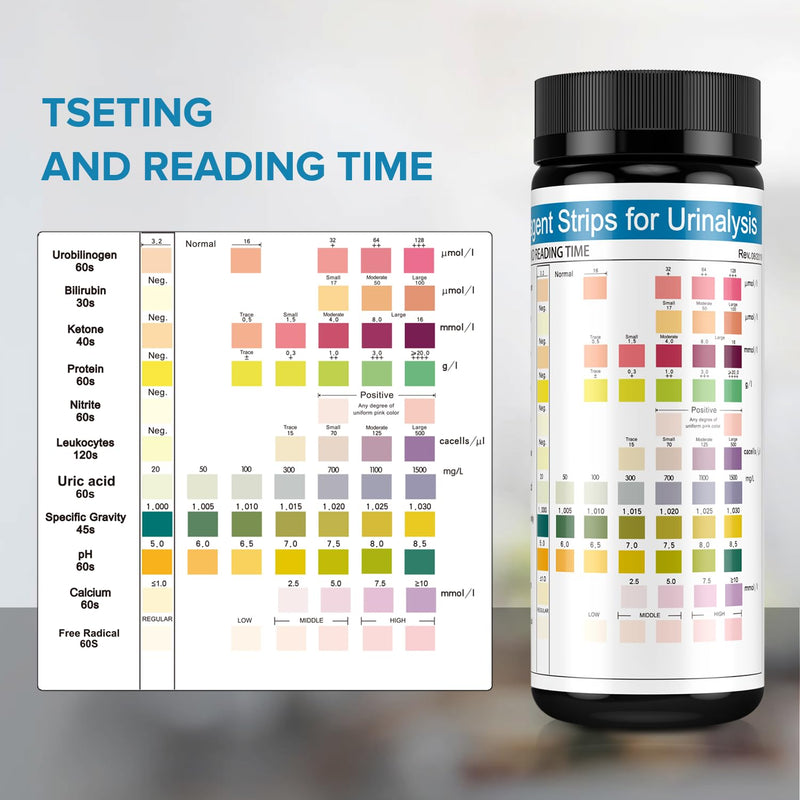 [Australia] - Urine Test Strips 11 Parameters 100 Count 