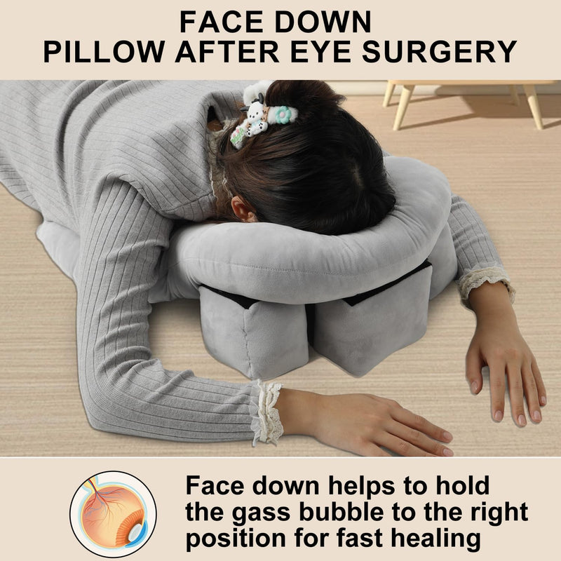 [Australia] - Face Down Pillow After Eye Surgery, Face Down for Bed Stomach Sleeping/Prone Pillow, Retinal Vitrectomy Recovery Equipment 