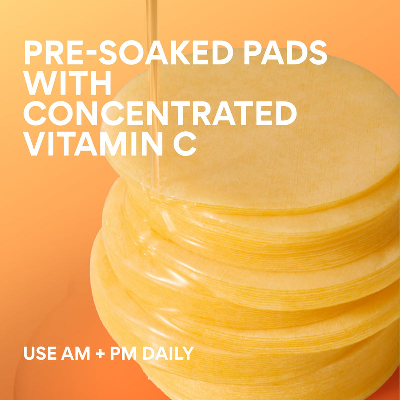 innisfree Green Tea Enzyme Vitamin C Toner Pads | Brightening Korean Face Pads with Hyaluronic Acid and Niacinamide for Dark Spots, Radiance and Even Skin Tone | 60 Pads
