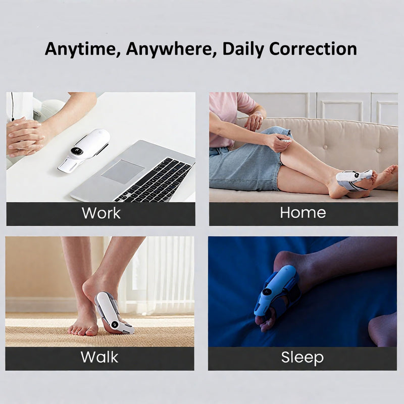 [Australia] - Bunion Corrector for Women & Men Big Toe, Adjustable Electric Bunion Fix with Remote Control, Interchangeable 0°/7.5°/15° Plates, Day & Night Use for Hallux Valgus Pain Relief 