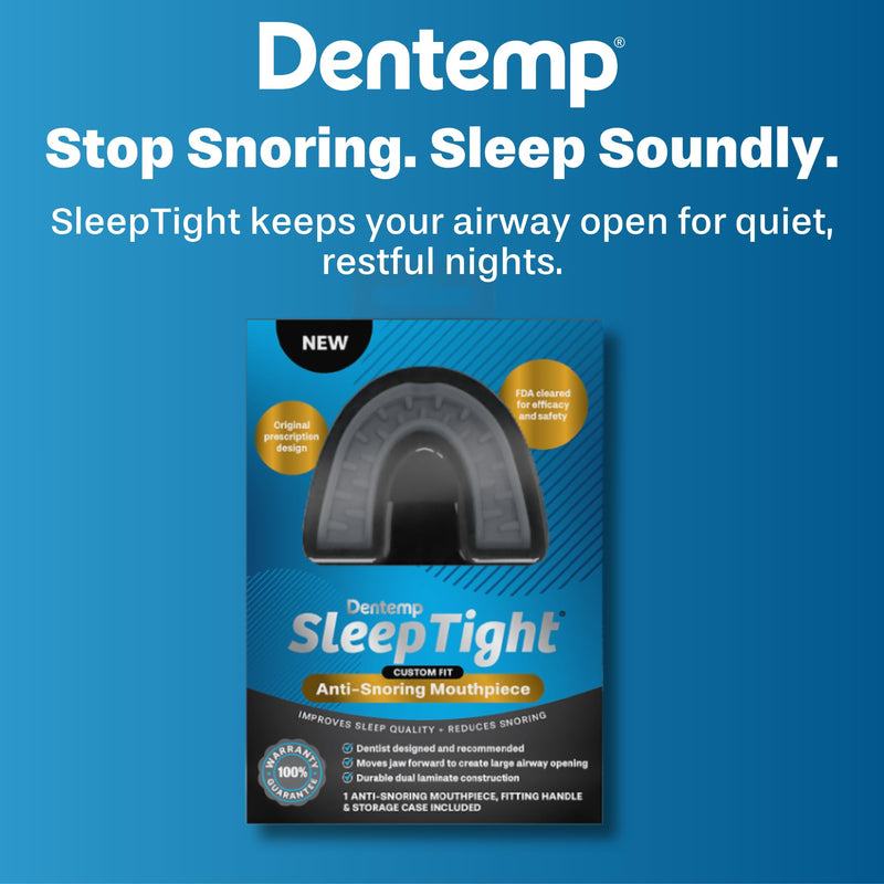 [Australia] - Dentemp SleepTight Mouthpiece – Anti Snoring Device - Custom Fit Snoring Mouthguard for a Sleep Apnea - Device Designed by Dentist and Made in USA 1pk 