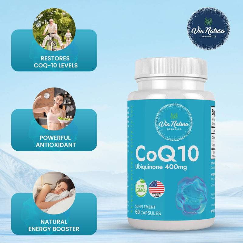 CoQ10 Ubiquinone 400mg | Supplement | 60 Capsules