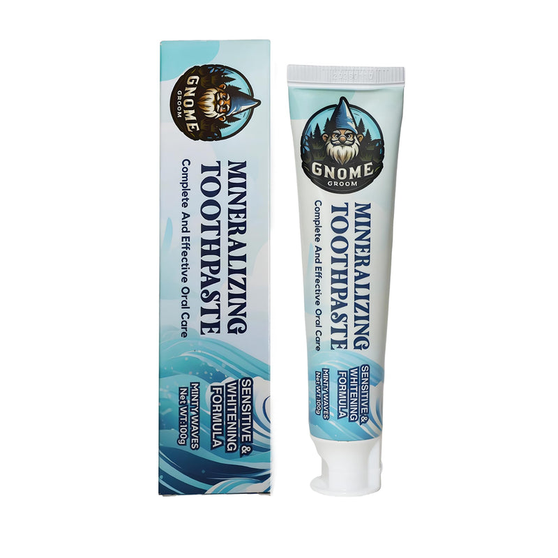 Mineralizing Toothpaste, Sensitive & Whitening Formula, SLS-Free, Fluoride-Free, 10% Hydroxyapatite, Sea Salt, Xylitol, All Ages (1) 1