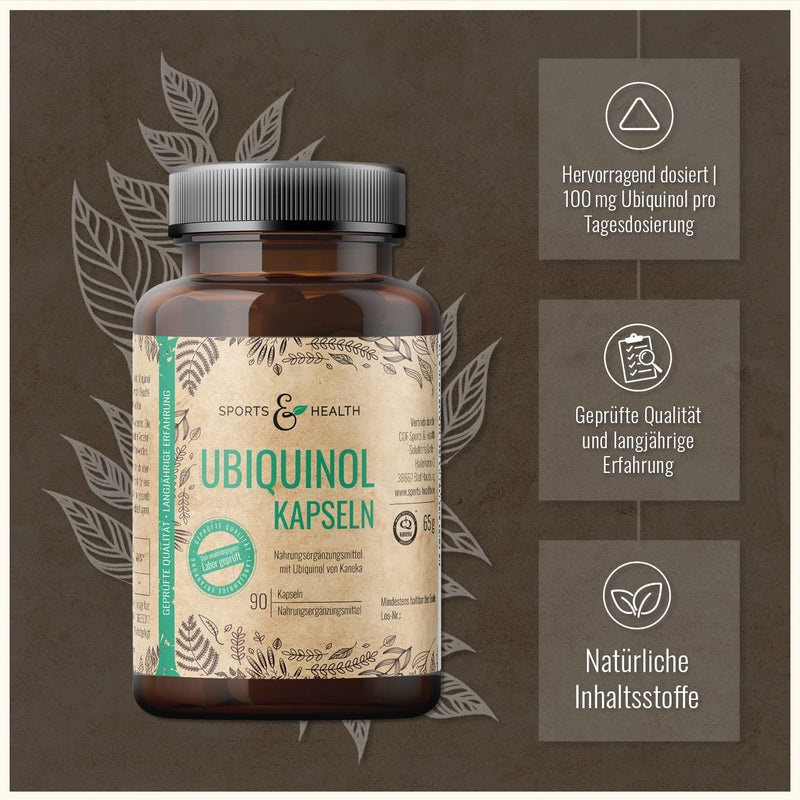 [Australia] - Q10 capsules Ubiquinol - 90 capsules - 100 mg pure Kaneka Ubiquinol - Q10 capsules high dosage - Q10 with Kaneka quality - coenzyme Q10 90 pieces (pack of 1) 