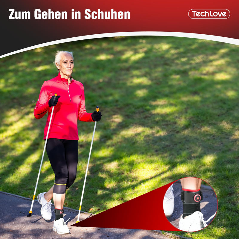 [Australia] - Tech Love AFO Foot Lifter Orthosis - Patented Foot Lifter to Support Walking with Shoes, Cramp and Ankle Sprain Prevention, Unisex | Left foot 