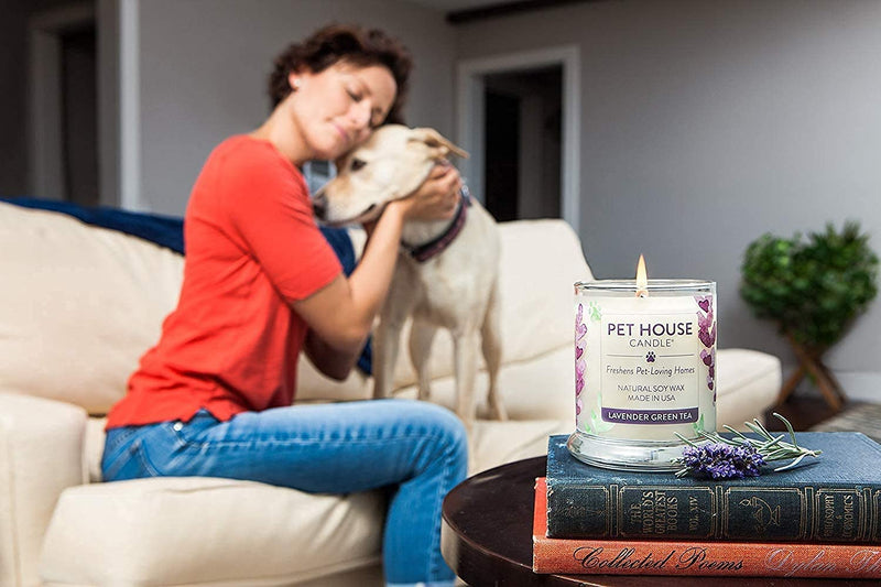 One Fur All Pet House Pumpkin Spice Candle Plant-Based/Soy Candle - Clean Burning Fall Scented Candles, Long Lasting Pet Odor Pumpkin Candle for Home Pack of 1 - PawsPlanet Australia