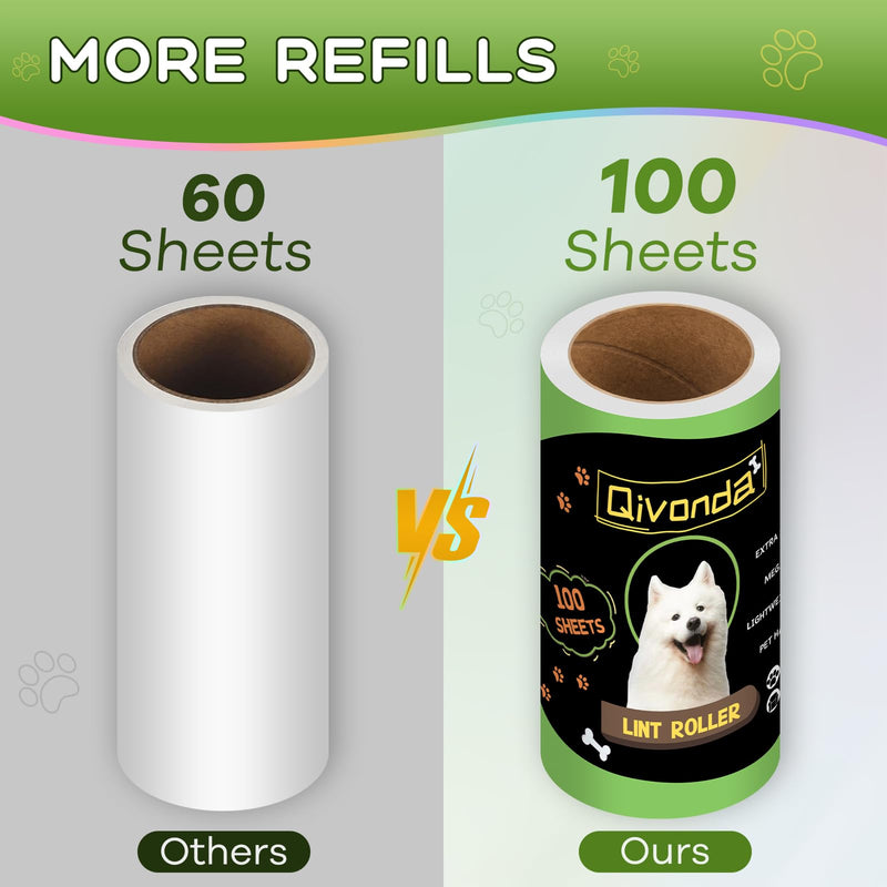 [Australia] - Lint Rollers for Pet Hair Extra Sticky, Lint Rollers 600 Sheets Mega Value Set, Pet Hair Remover with 3 Upgraded Handles, Portable Lint Remover for Clothes, Furniture & Pet Hair (6 Pack) Black 