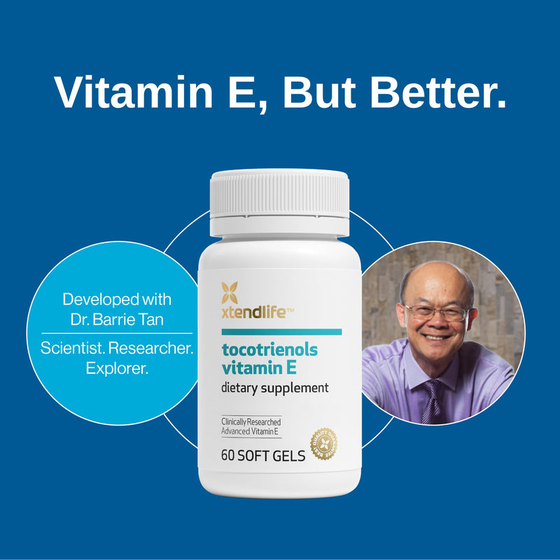 Xtendlife Tocotrienols Vitamin E, Potent Antioxidant to Support Cellular and Organ Health, 60 Count (Pack of 1)