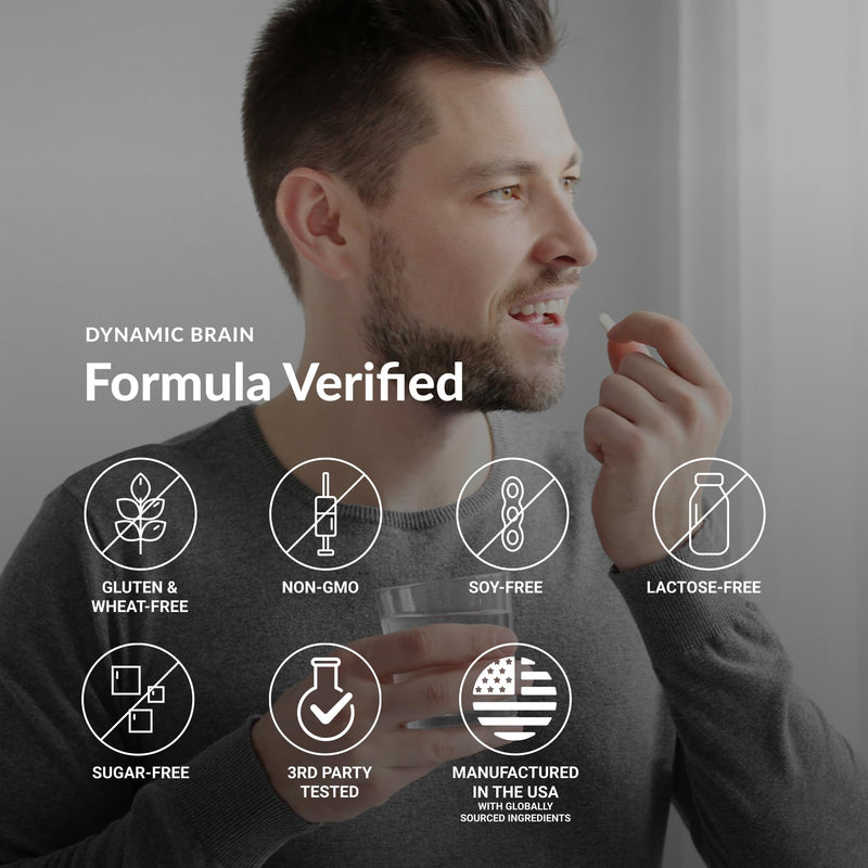 [Australia] - Stonehenge Health Dynamic Brain Supplement ‚Äì New Formula with BacoMind for Memory Acquisition, Retention, & Recall with 40 Unique Nootropic: Choline, Phosphatidylserine, and Huperzine A 