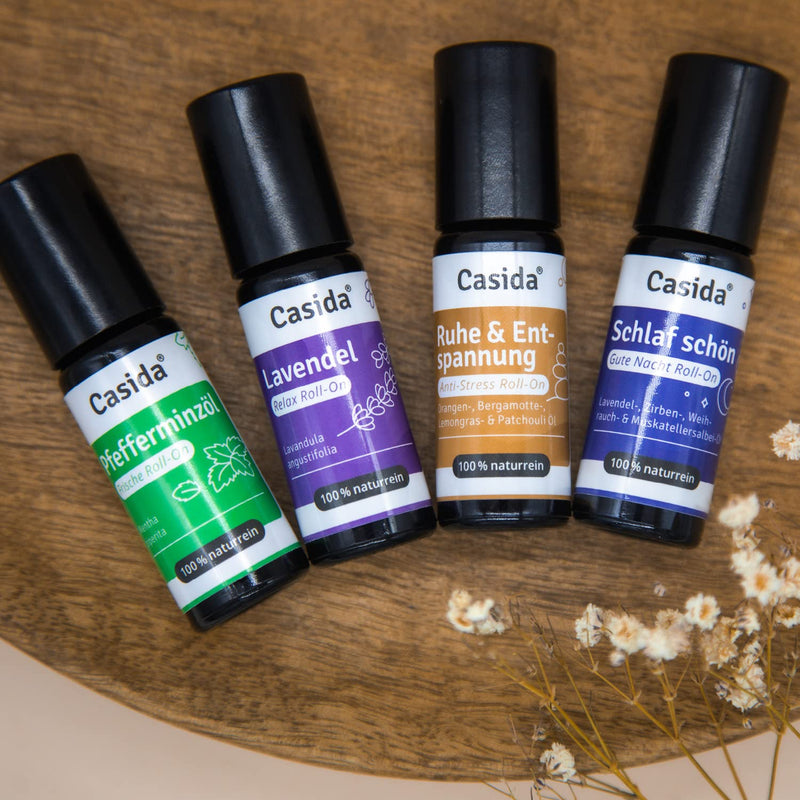 [Australia] - Casida® Roll-On "Peace & Relaxation" - Anti-Stress Fragrance Roll-on for relaxation of body, mind and soul - Fragrance oil, aroma oil, essential oil for aroma care on the go - 10 ml (Peace & Relaxation) Peace & Relaxation 10 ml (pack of 1) 