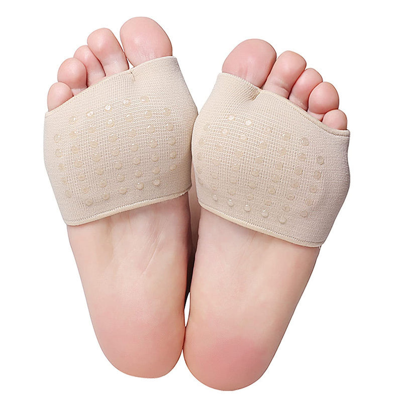 [Australia] - Metatarsal pads for women, 2 pairs of ball of foot pads, forefoot, ball of foot cushions for men, shoe pads, foot pads for pain relief with soft, breathable Lycra fabric (S) S 