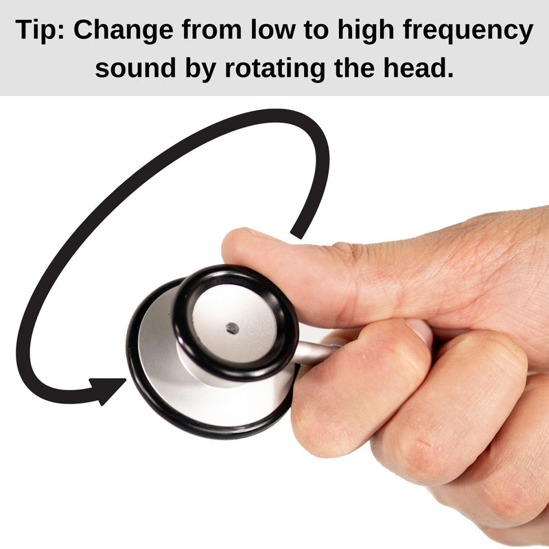 [Australia] - HCS Blue Stethoscope, Classic Lightweight - Dual Head, Medical Grade Stethoscopes for Nurses, Students, Home - 22 inch Tubing 