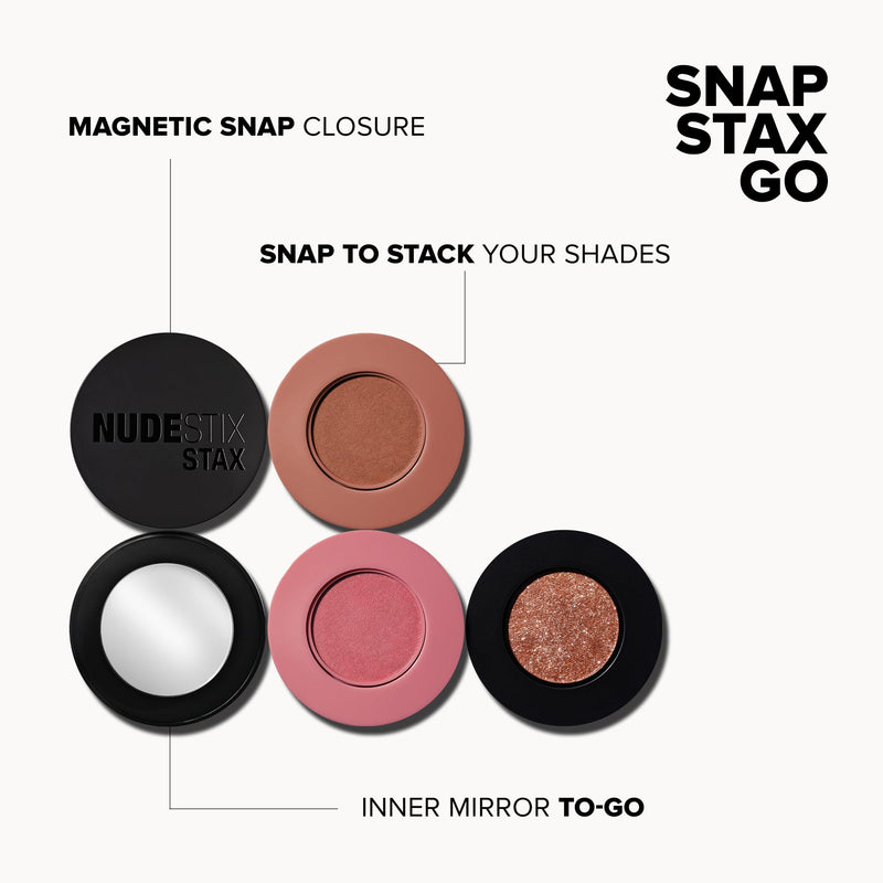 [Australia] - Nudestix Sunkissed Glow STAX Set – 3-Piece Cream Blush & Highlighter Makeup Sticks for Cheeks, Lips & Eyes | Includes Sunkissed, Love & Roses, BossBabe | Stackable, Multi-Use, Vegan Face Kit 