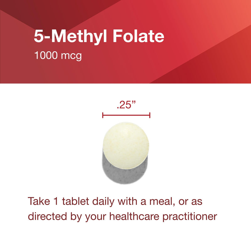 PROTOCOL FOR LIFE BALANCE 5-Methylfolate 1,000 mcg, Brain, 90 Tabs | Superior Methyl Folate Bioavailability, for Brain Support*, Folate Supplement for Women and Men, Kosher and Vegan 90 Count (Pack of 1)