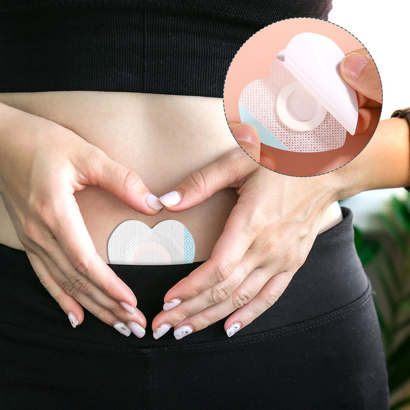 [Australia] - 50pcs Castor Oil Wrap for Belly Button, Heart Shape Self-Adhesive & Highly Absorbent Castor Oil Wrap Pack for Belly Button Pad Patches Waterproof Disposable Cover Stickers (Oils Not Included) 50 