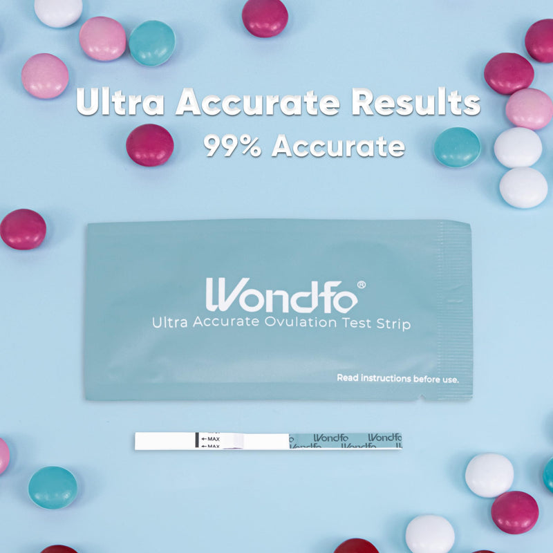 Wondfo Ultra Accurate Ovulation Test Strips with Numerical Result, 20 Count | Quantitative Tracking Beyond Yes/No, Log Daily LH on Fertility Chart, Trying to Conceive