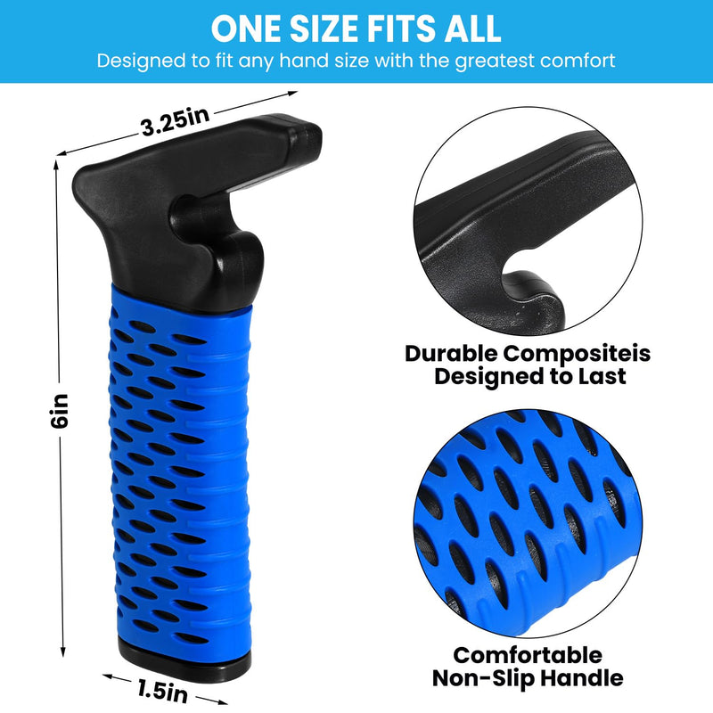 [Australia] - Elderly Car Door Handle Assist Support - Auto Grab Cane for Seniors & Handicapped, Portable Mobility Aids for Getting Out of Car- Blue, 2 Pack 