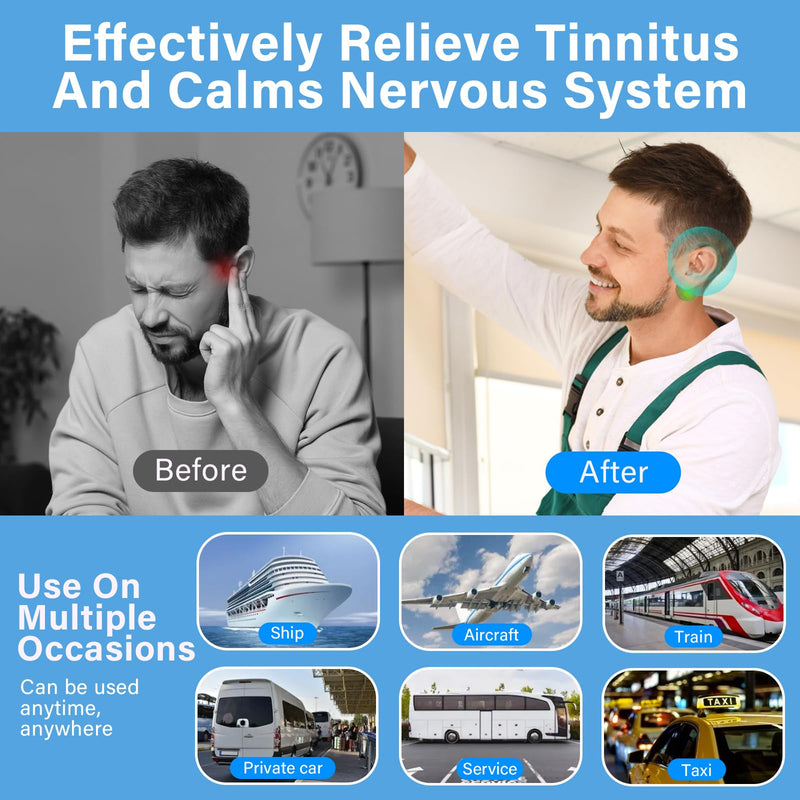 Tinnitus Relief for Ringing Ears, 50PCS Tinnitus Rêlief Patches, Effectively Reduce Ear Noise, Tinnitus Trêatment Patches with Natural Herbal Ingredients, Suitable for Women Men Blue Brown