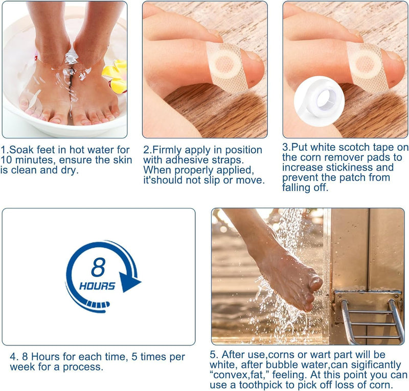 [Australia] - 48 Count Corn Removal Pads for Feet and Toe, Corn Feet Remover for Extra Strength, Callous Remover 