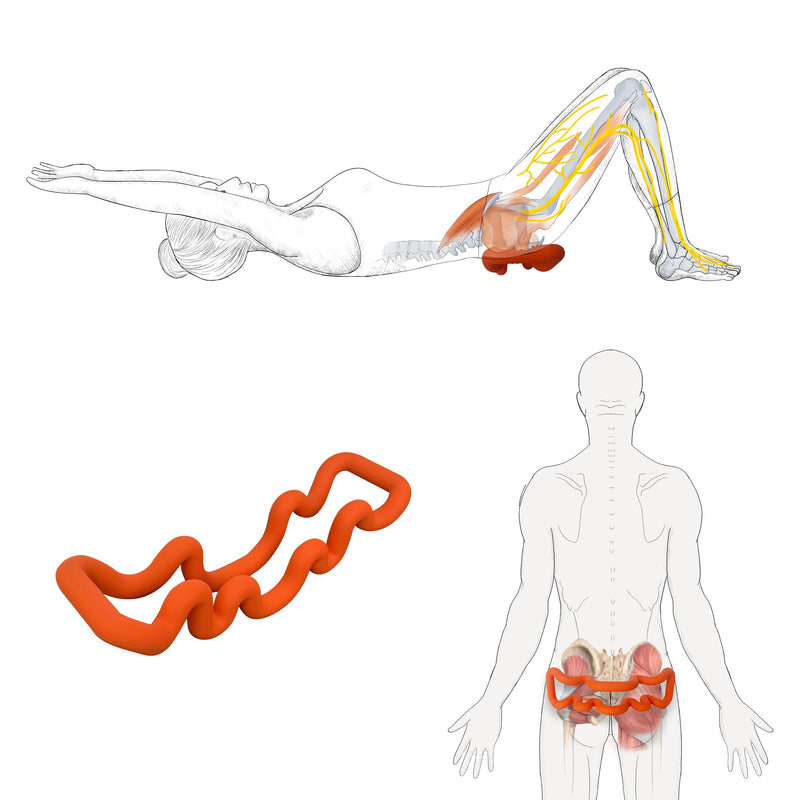 [Australia] - Back Deep Tissue Massager, Back Stretcher, Relieve Low Back Pain, Middle Back Pain and Sciatica, Athletes Muscle Recovery Tool 