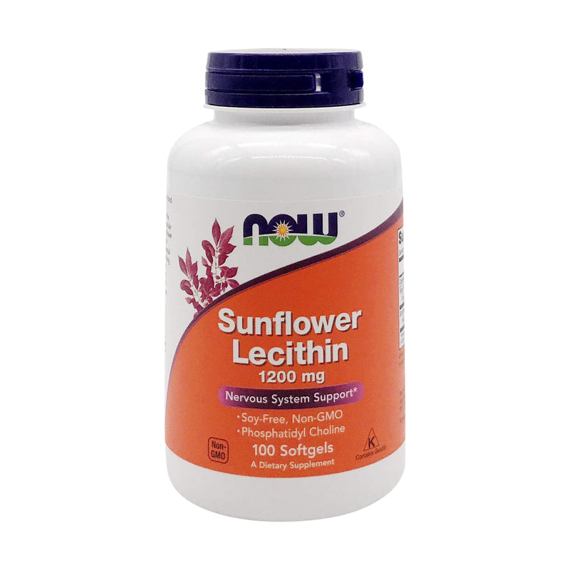 NOW FOODS Sunflower Lecithin 1200MG, 100 Count