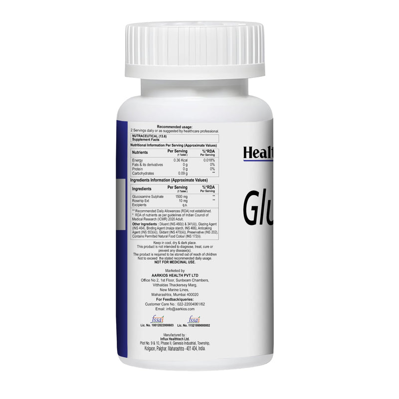 HealthAid Glucosamine Sulphate 2KCl 1500mg - 30 Tablets