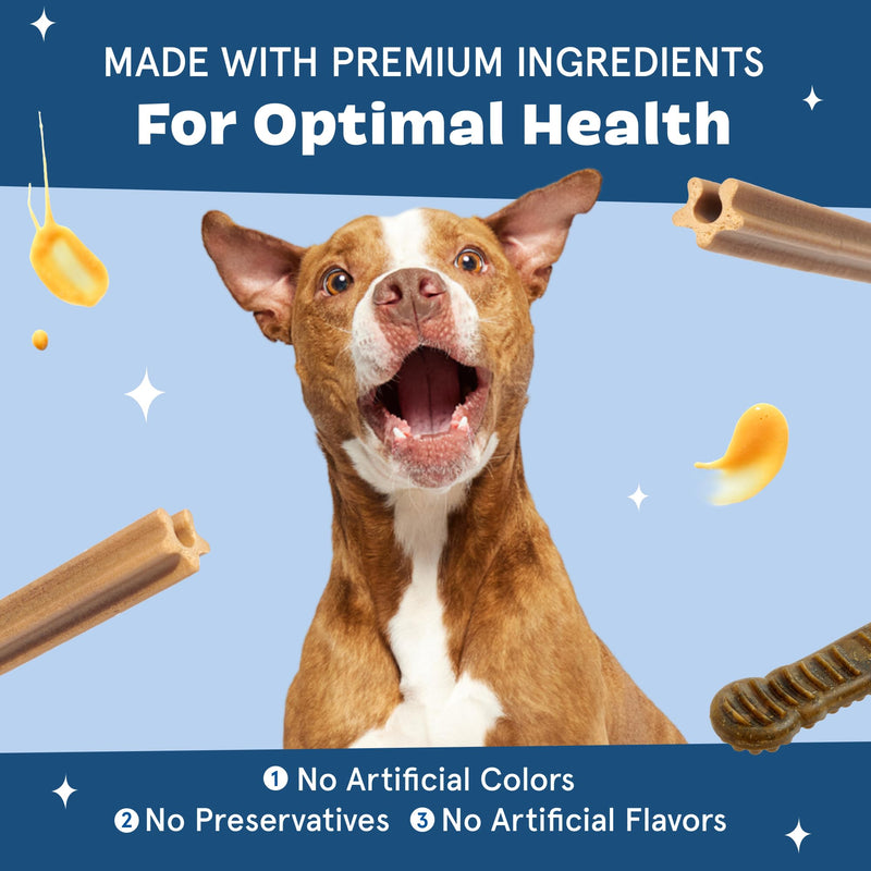 [Australia] - Barkbox Bright Durable Dental Kit, 15 Chew Sticks & Toothpaste - Medium Breeds (Berry Mint Flavored) 