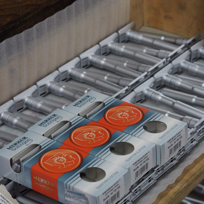 Merkur 3-Piece Double Edge Safety Razor, Chrome-Plated 42001, 1 Count (Pack of 1)