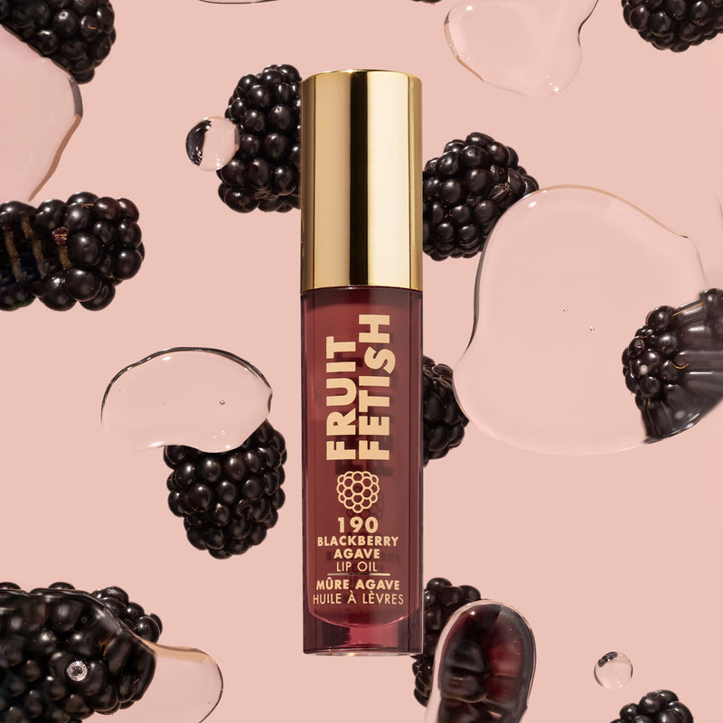 Milani Fruit Fetish Lip Oil, Tinted Hydrating Lip Gloss - Blackberry Agave | Delivers Intense Hydration, Glossy Color & A Hint Of Flavor. Made W/ Vitamin E. Vegan & Cruelty-Free. Non Sticky Clear Shine 190 - Blackberry Agave