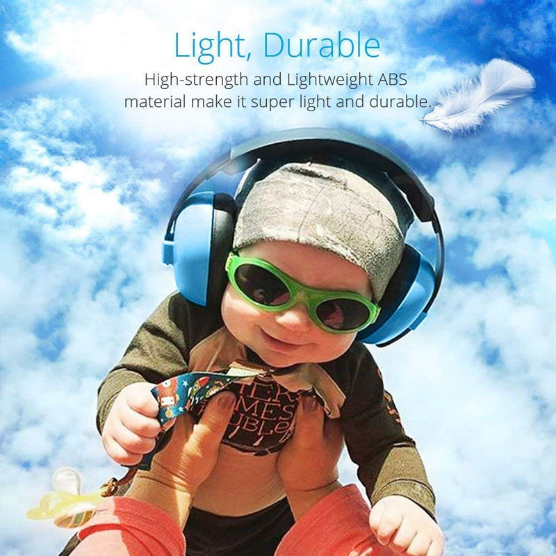 [Australia] - Noise Cancelling Headphones for Kids, Babies Ear Protection Earmuffs Noise Reduction for 0-3 Years Babies, Toddlers, Infant (Blue) Blue 