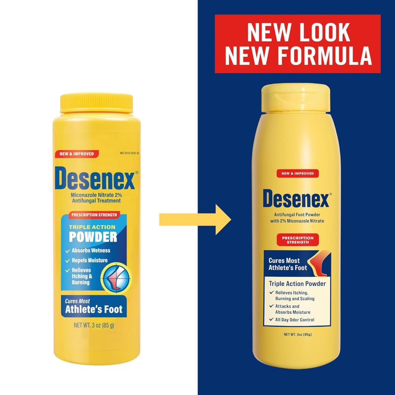 Desenex Antifungal Powder, Cures Athlete's Foot, 2% Miconazole Nitrate 3 oz (85 g)(Pack of 1)