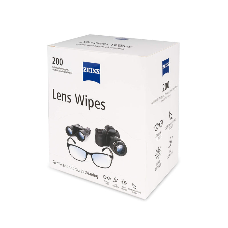 [Australia] - ZEISS Pre-Moistened Lens Cleaning Wipes, 200 Count 