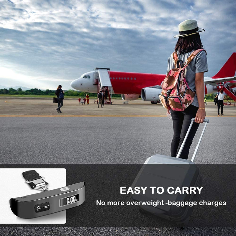 travel inspira Slim Anti-Theft RFID Blocking Travel Money Belt & Passport Holder -Luggage Scale