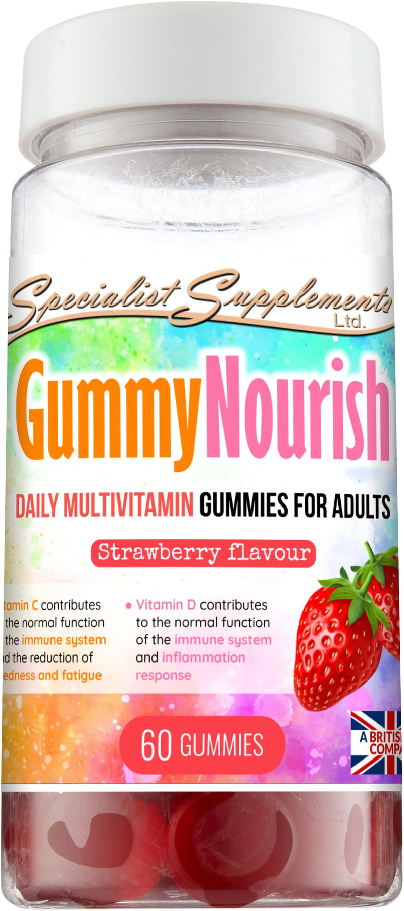 GummyNourish (Adult multivitamin chewable Gummies), 60 Gummies