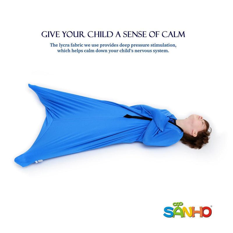 [Australia] - SANHO Yopo Dynamic Movement Sensory Sox, Medium,6-9 years old, 47''HX27''W,Good for Height:41"-51",Updated Version,Blue 