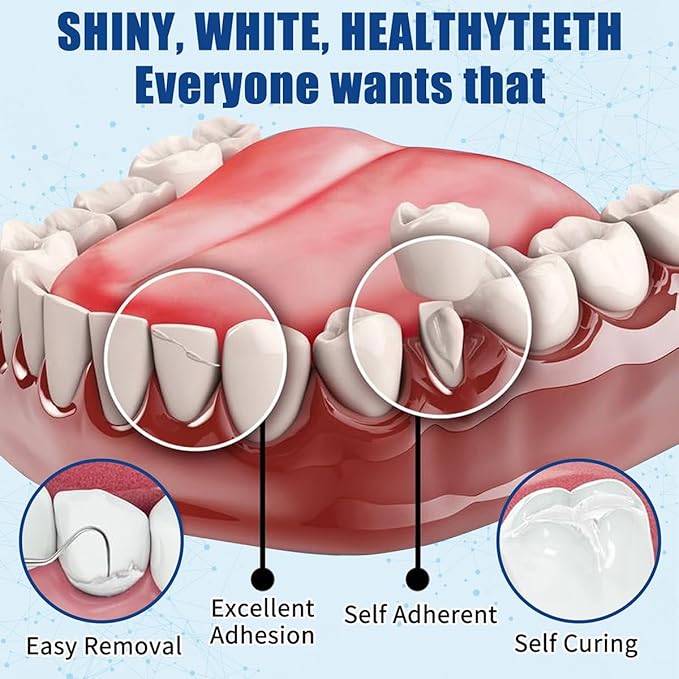 [Australia] - Teeth Repair kit,Tooth Filling Kit for Repair The Broken Teeth Gaps Crowns &Bridges Dental Care kit-A05 